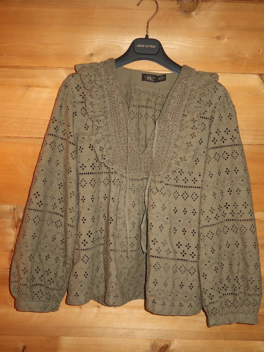 NEW RRL Ralph Lauren Eyelet Embroidered Blouse - Picture 8 of 15